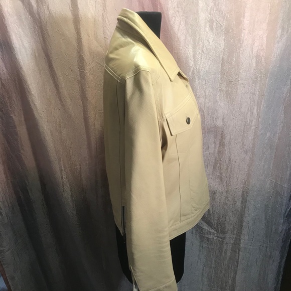 Carina New York cream leather jacket - Picture 3 of 15
